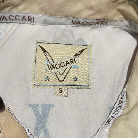 Vaccari Shirt Men Small Western Texas Cowboy Lone Star State All Over Print AOP - Picture 10 of 11